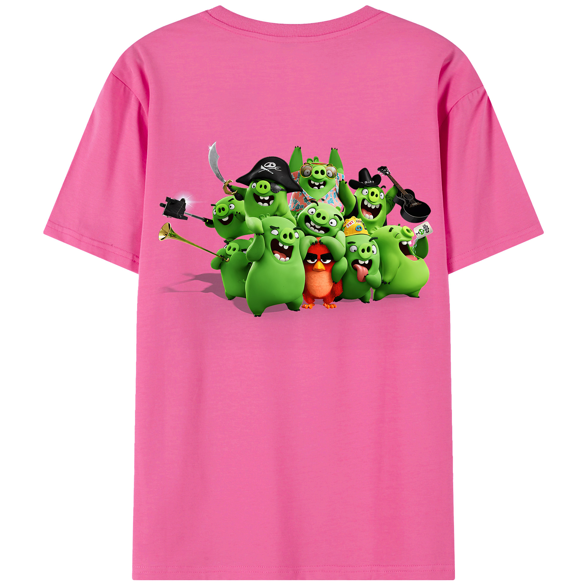 （画像用） Angry Birds アングリーバード レディース半袖Tシャツ(バックプリント)
